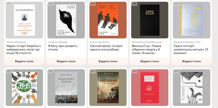 В Украине выбирают 35 знаковых изданий эпохи независимости — проголосовать может каждый желающий