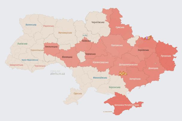 Ворог атакує Україну ударними БпЛА: напрямок руху